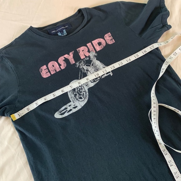 French Connection Motorcycle Easy Ride T Shirt sz Small 100% cotton men's unisex - Picture 5 of 7